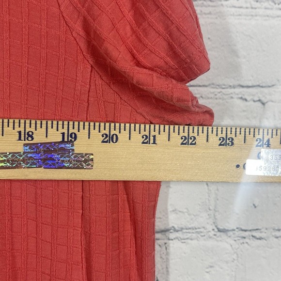 J. Jill Women Size L Wherever Collection Pullover Stretch Short Sleeve Blouse - Picture 4 of 9